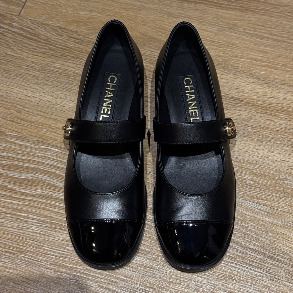 Chanel Black Mary Jane Flats - Picture 7 of 8